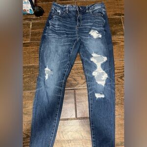 american eagle dark wash jeggings